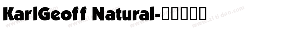 KarlGeoff Natural字体转换